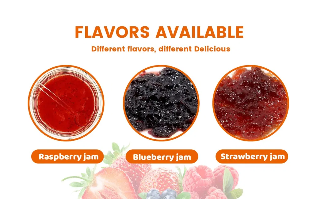 Priviate Label Brc Halal HACCP Raw Material Natural Fresh Fruit Blueberry Jam