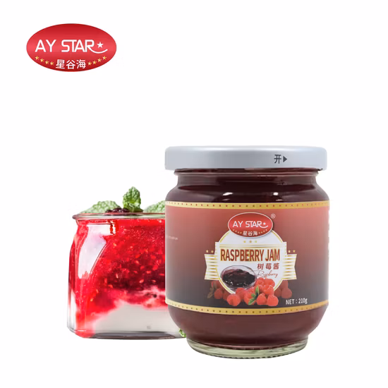 Healthy High Quality Seasoning Condiment Glass Jar Blueberry Fruit Jam