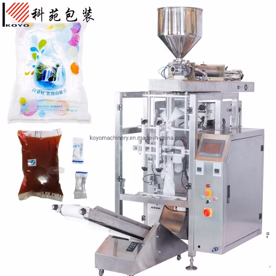 Kyl5000b Automatic Sweetened Red Bean Paste Squeeze Type Packing Machine Equipped with Piston /Servo Filling Pump for Liquid Paste