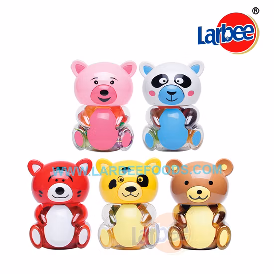Wholesale 16.5g Coconut Fruit Jelly in Bear Jar From Larbee Factory