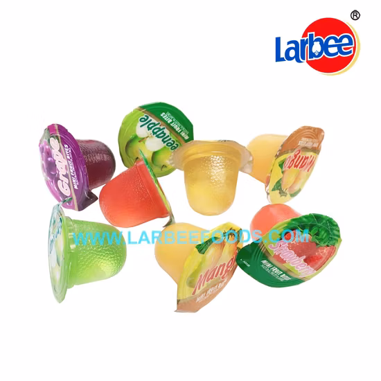Customizable 16.5g Fruit Jelly in Round Jar from Larbee Factory
