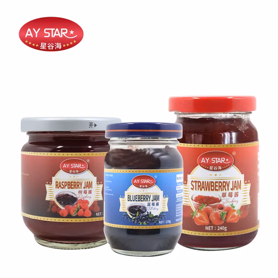 Healthy Food Premium Natural Fresh Fruit Strawberry Jam for Bread Cake Yogurt